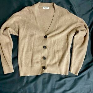 Zenana brown, button down cardigan, like new.